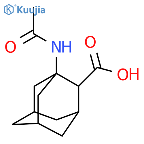1-Acetamidoadamantane-2-carboxylic acid structure