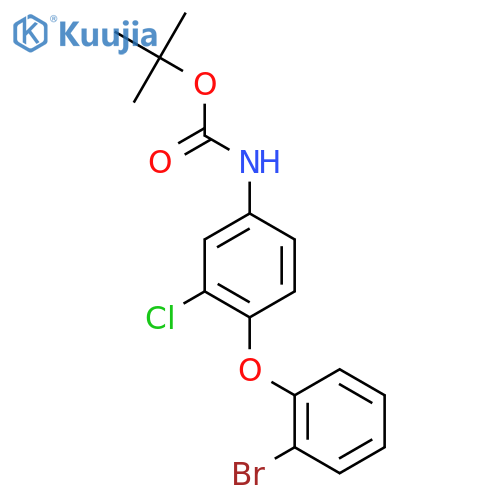 tert-butyl N-4-(2-bromophenoxy)-3-chlorophenylcarbamate structure