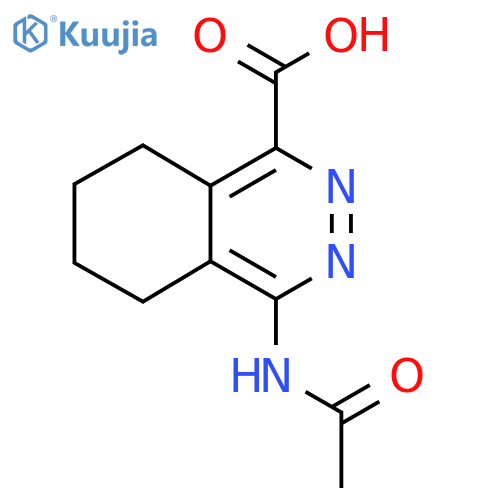 4-Acetamido-5,6,7,8-tetrahydrophthalazine-1-carboxylic acid structure