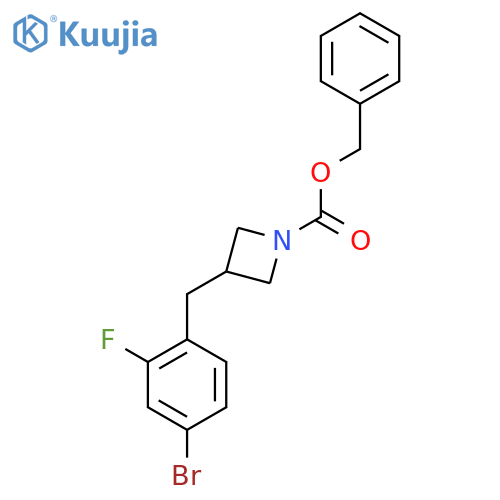 Benzyl 3-[(4-bromo-2-fluorophenyl)methyl]azetidine-1-carboxylate structure