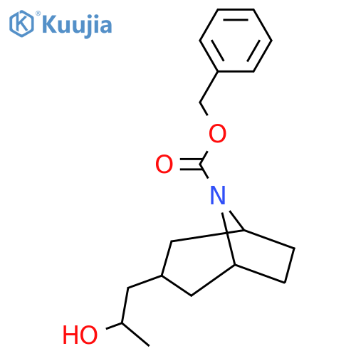Benzyl 3-(2-hydroxypropyl)-8-azabicyclo[3.2.1]octane-8-carboxylate structure