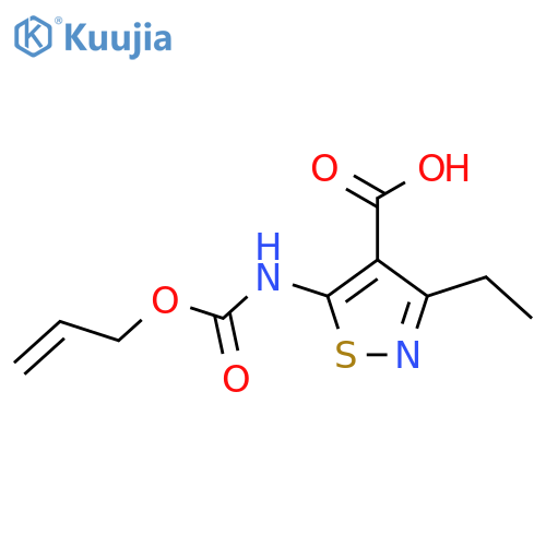 3-ethyl-5-{(prop-2-en-1-yloxy)carbonylamino}-1,2-thiazole-4-carboxylic acid structure
