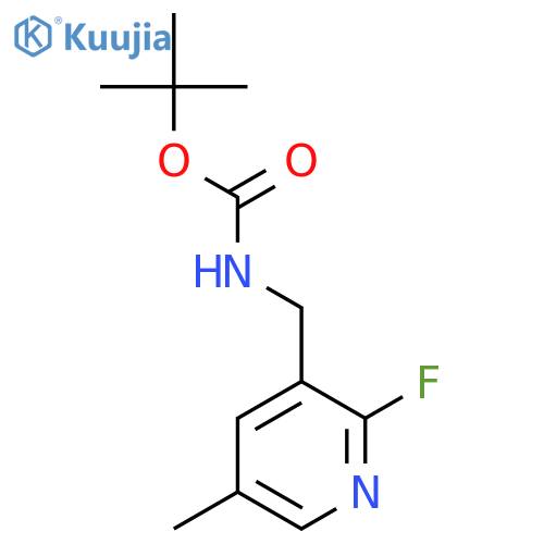 tert-butyl N-(2-fluoro-5-methylpyridin-3-yl)methylcarbamate structure