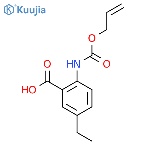 5-ethyl-2-{(prop-2-en-1-yloxy)carbonylamino}benzoic acid structure