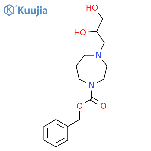 Benzyl 4-(2,3-dihydroxypropyl)-1,4-diazepane-1-carboxylate structure