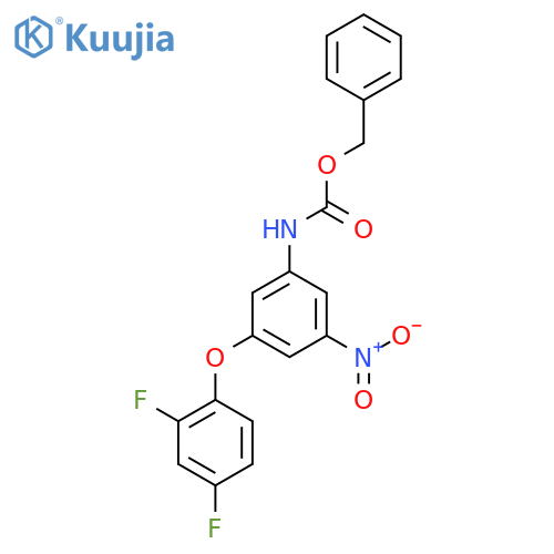 benzyl N-3-(2,4-difluorophenoxy)-5-nitrophenylcarbamate structure
