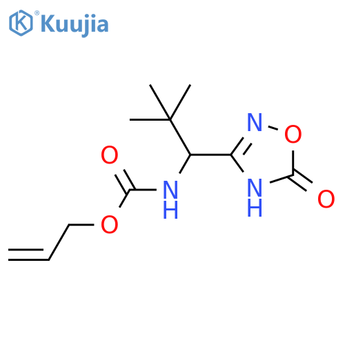 prop-2-en-1-yl N-1-(5-hydroxy-1,2,4-oxadiazol-3-yl)-2,2-dimethylpropylcarbamate structure