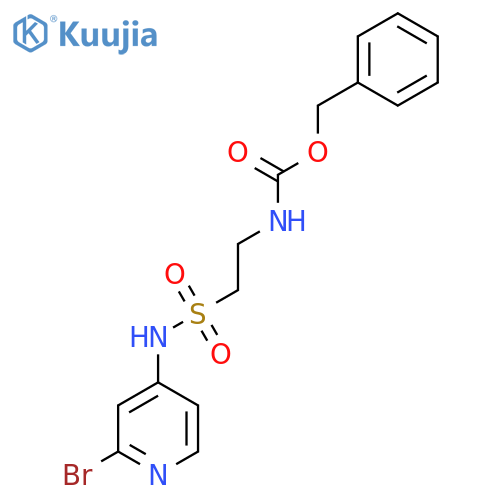 benzyl N-{2-(2-bromopyridin-4-yl)sulfamoylethyl}carbamate structure
