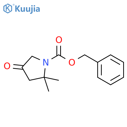 benzyl 2,2-dimethyl-4-oxopyrrolidine-1-carboxylate structure