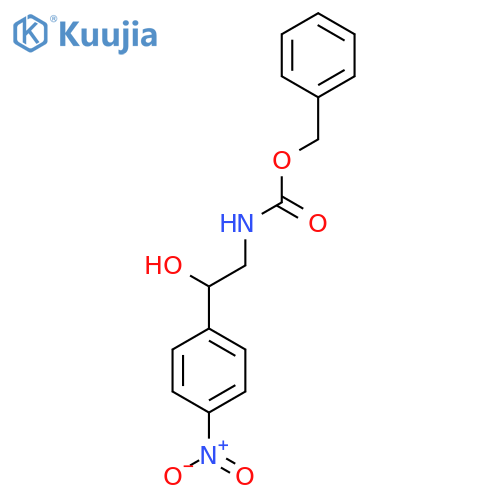 benzyl N-2-hydroxy-2-(4-nitrophenyl)ethylcarbamate structure