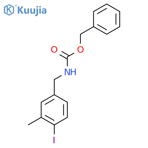 benzyl N-[(4-iodo-3-methylphenyl)methyl]carbamate structure