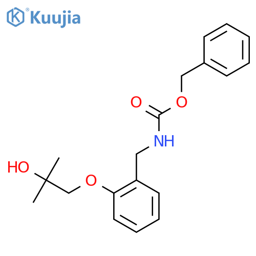 benzyl N-{2-(2-hydroxy-2-methylpropoxy)phenylmethyl}carbamate structure