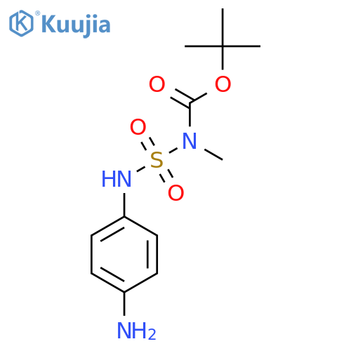 tert-butyl N-(4-aminophenyl)sulfamoyl-N-methylcarbamate structure