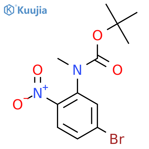 tert-butyl N-(5-bromo-2-nitrophenyl)-N-methylcarbamate structure