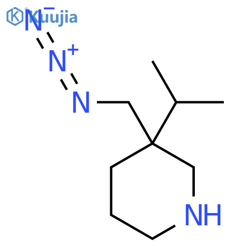 3-(Azidomethyl)-3-(propan-2-yl)piperidine structure