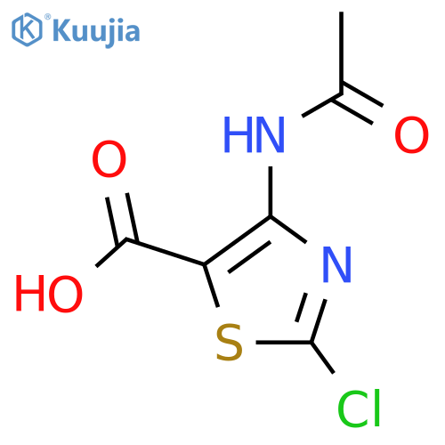 2-Chloro-4-acetamido-1,3-thiazole-5-carboxylic acid structure