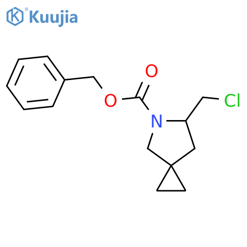 Benzyl 6-(chloromethyl)-5-azaspiro[2.4]heptane-5-carboxylate structure