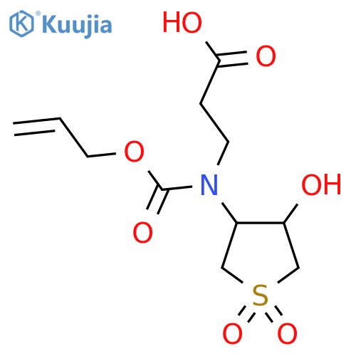 3-(4-hydroxy-1,1-dioxo-1lambda6-thiolan-3-yl)(prop-2-en-1-yloxy)carbonylaminopropanoic acid structure