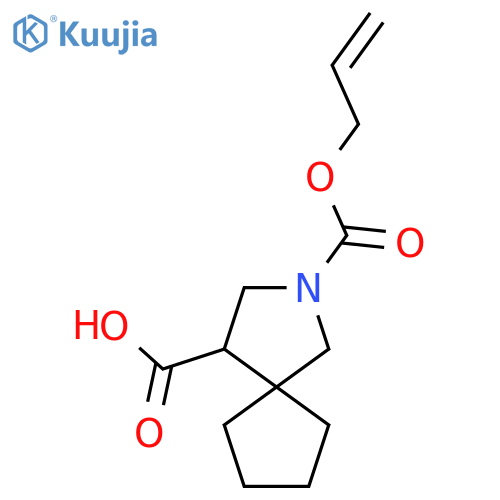 2-(prop-2-en-1-yloxy)carbonyl-2-azaspiro4.4nonane-4-carboxylic acid structure