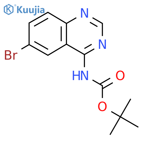 tert-butyl N-(6-bromoquinazolin-4-yl)carbamate structure
