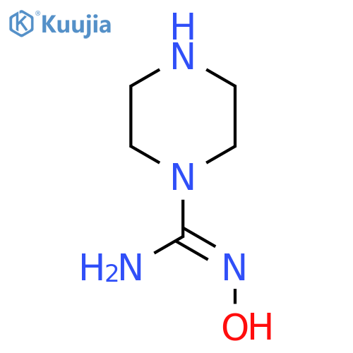 N-hydroxypiperazine-1-carboximidamide structure
