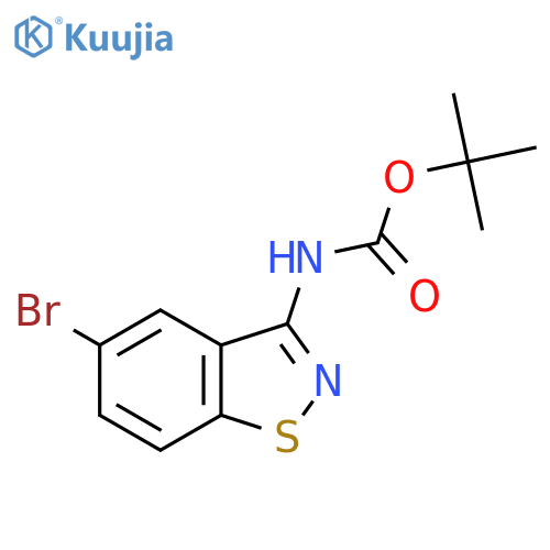tert-butyl N-(5-bromo-1,2-benzothiazol-3-yl)carbamate structure