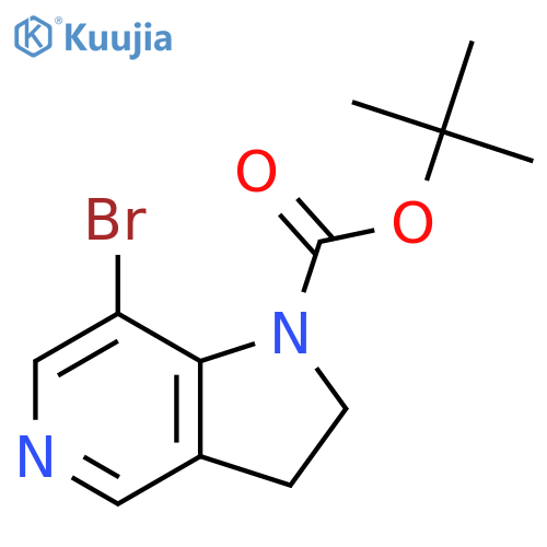 tert-butyl 7-bromo-1H,2H,3H-pyrrolo3,2-cpyridine-1-carboxylate structure