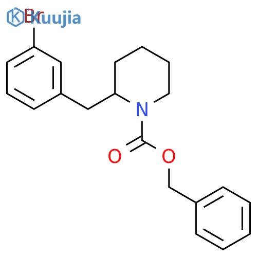 benzyl 2-(3-bromophenyl)methylpiperidine-1-carboxylate structure
