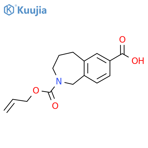 2-[(prop-2-en-1-yloxy)carbonyl]-2,3,4,5-tetrahydro-1H-2-benzazepine-7-carboxylic acid structure