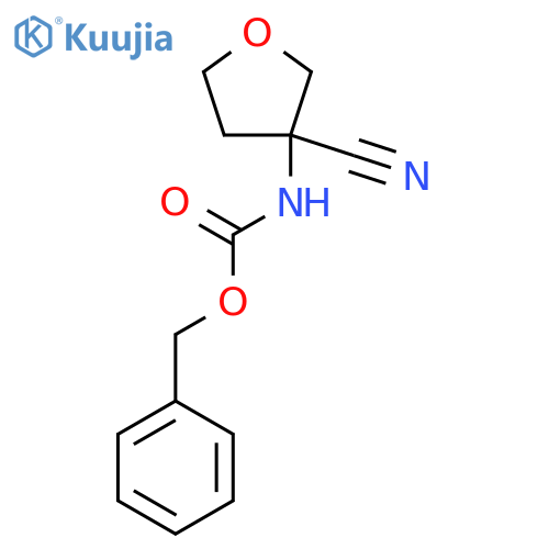benzyl N-(3-cyanooxolan-3-yl)carbamate structure
