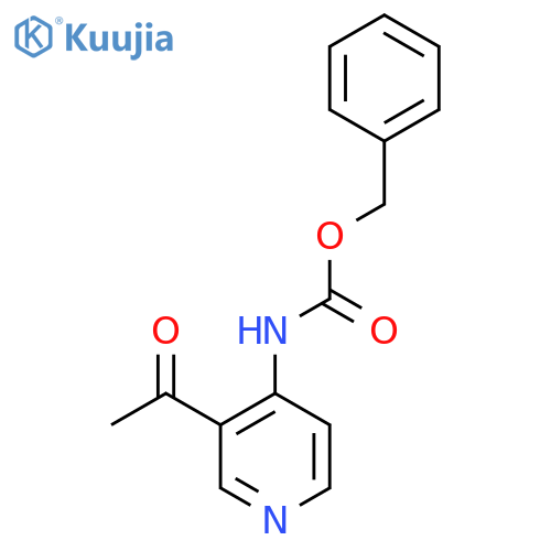 benzyl N-(3-acetylpyridin-4-yl)carbamate structure