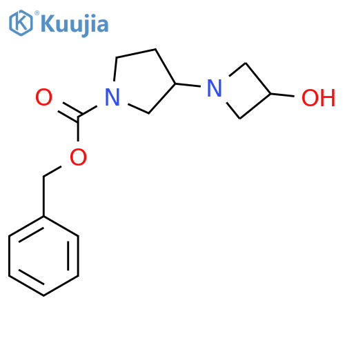 Benzyl 3-(3-hydroxyazetidin-1-yl)pyrrolidine-1-carboxylate structure