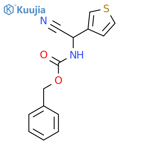 benzyl N-[cyano(thiophen-3-yl)methyl]carbamate structure