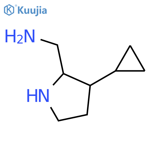 (3-Cyclopropylpyrrolidin-2-yl)methanamine structure