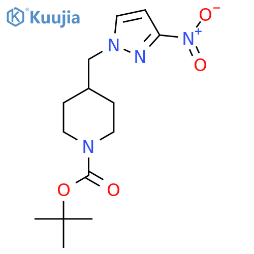 tert-butyl 4-(3-nitro-1H-pyrazol-1-yl)methylpiperidine-1-carboxylate structure