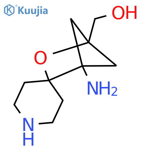 {1-amino-3-oxaspirobicyclo2.1.1hexane-2,4'-piperidin-4-yl}methanol structure