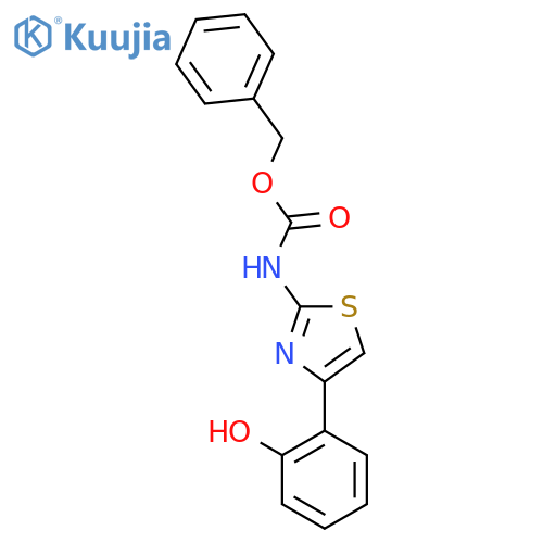 benzyl N-4-(2-hydroxyphenyl)-1,3-thiazol-2-ylcarbamate structure