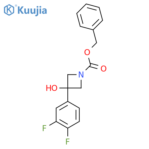 Benzyl 3-(3,4-difluorophenyl)-3-hydroxyazetidine-1-carboxylate structure