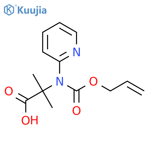 2-methyl-2-{(prop-2-en-1-yloxy)carbonyl(pyridin-2-yl)amino}propanoic acid structure