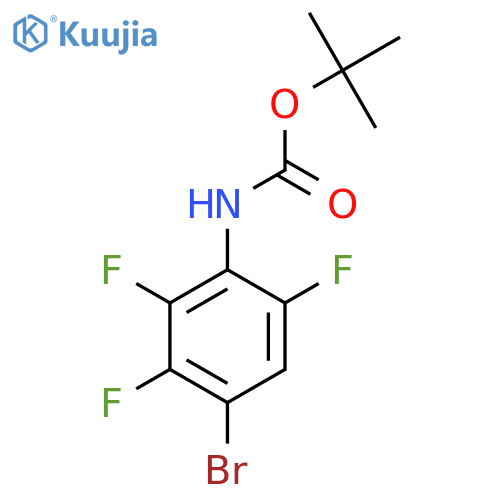 tert-butyl N-(4-bromo-2,3,6-trifluorophenyl)carbamate structure