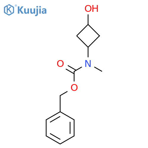 benzyl N-(3-hydroxycyclobutyl)-N-methylcarbamate structure