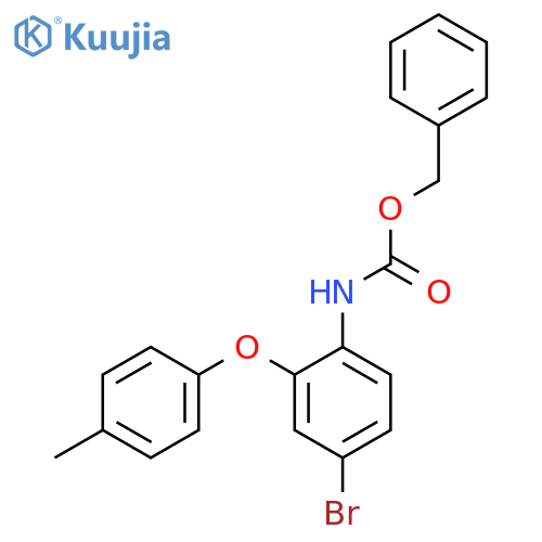 benzyl N-4-bromo-2-(4-methylphenoxy)phenylcarbamate structure