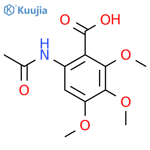 6-Acetamido-2,3,4-trimethoxybenzoic acid structure