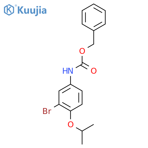 benzyl N-3-bromo-4-(propan-2-yloxy)phenylcarbamate structure
