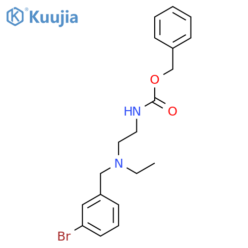 benzyl N-(2-{(3-bromophenyl)methyl(ethyl)amino}ethyl)carbamate structure