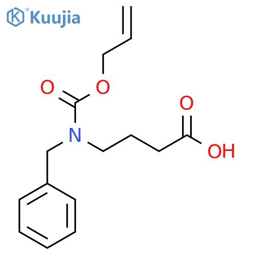 4-{Benzyl[(prop-2-en-1-yloxy)carbonyl]amino}butanoic acid structure
