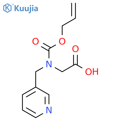 2-{(prop-2-en-1-yloxy)carbonyl(pyridin-3-yl)methylamino}acetic acid structure