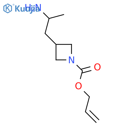 Prop-2-en-1-yl 3-(2-aminopropyl)azetidine-1-carboxylate structure