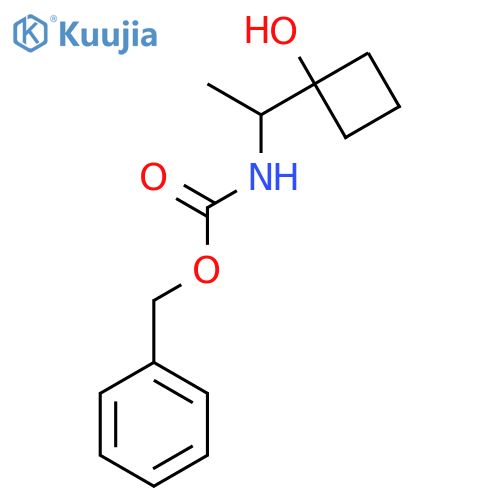 benzyl N-[1-(1-hydroxycyclobutyl)ethyl]carbamate structure