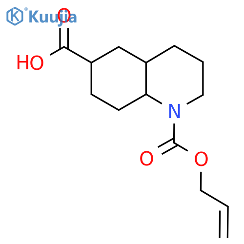 1-(prop-2-en-1-yloxy)carbonyl-decahydroquinoline-6-carboxylic acid structure
